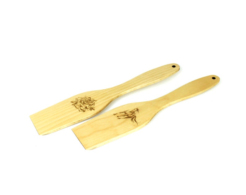 Wooden Spatula for Nonstick Frying Pan Wooden Utensils in Ash Etsy