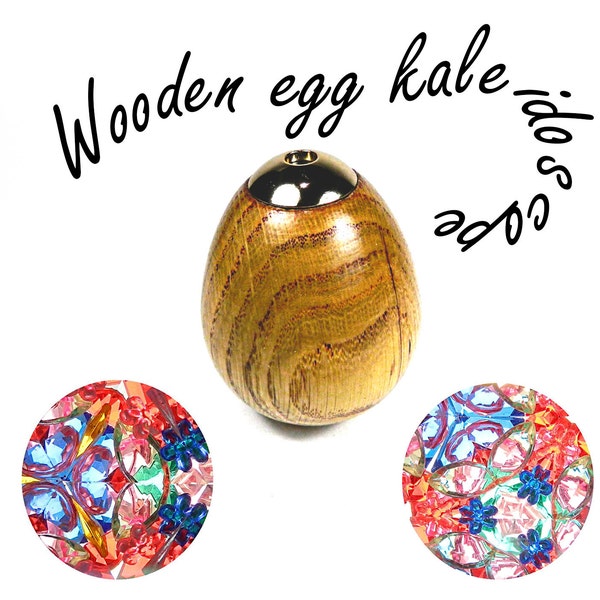 Wooden egg Kaleidoscope, wood kaleidoscope toy