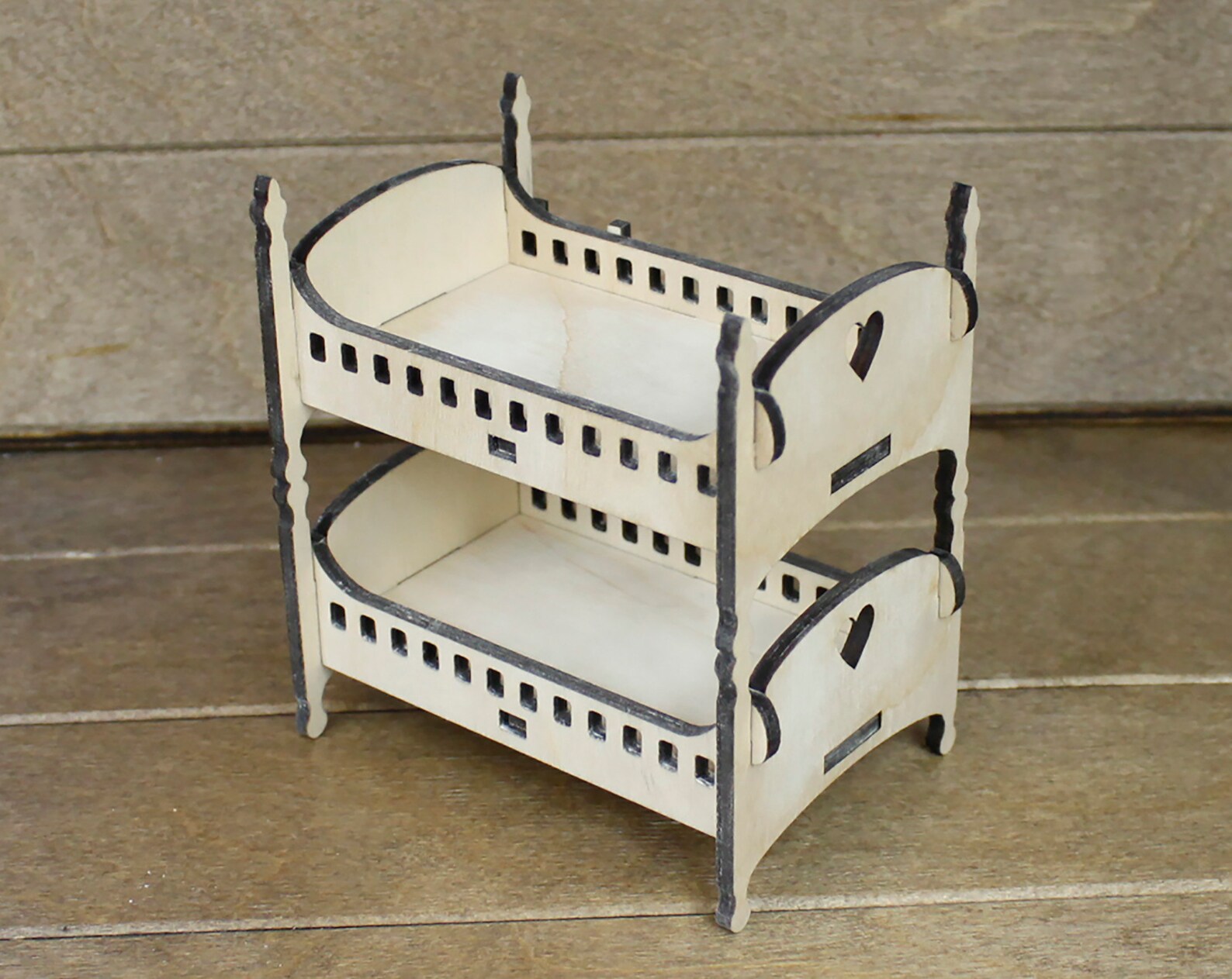 Bunk bed for dolls Wood bed for dolls Wood baby doll bed Wood Etsy