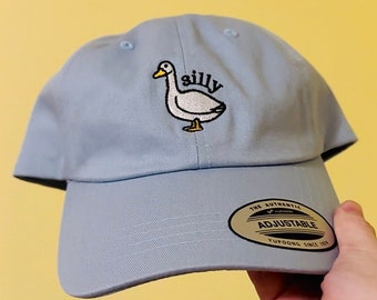 Silly Goose Hat, Silly goose dad hat, silly goose embroidered hat, goose hat, untitled goose, goose game, silly goose