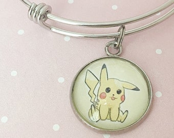 Pikachu Bangle Bracelet - Pokemon Fan Art