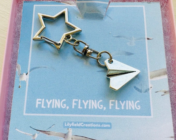 Paper Airplane Keychain, Taylor Keychain, 1989 Keychain, Are we out of the woods, Taylor Costume, Eras Outfit, Swift Keychain, Eras Jewelry