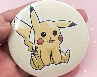 Cute Pikachu Fan Art Pinback Button
