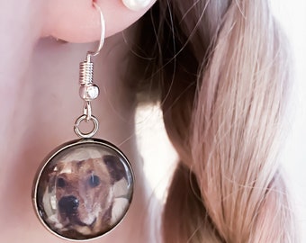 Custom Pet Photo Earrings