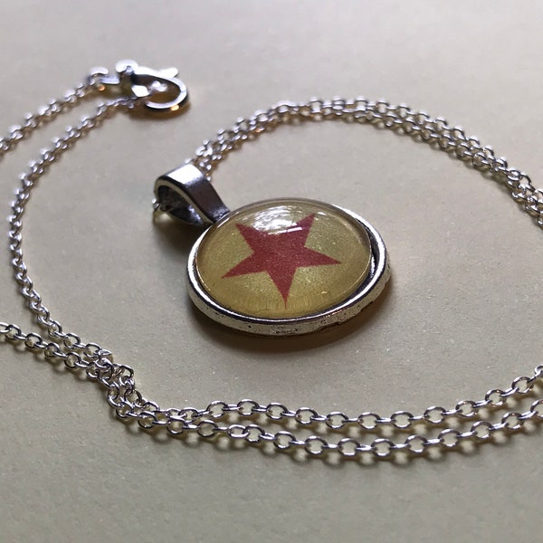 Luxo Ball Inspired Fan Art Necklace