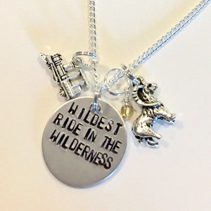 Big Thunder Mountain Inspired Hand-Stamped Necklace - "Wildest Ride in the Wilderness"