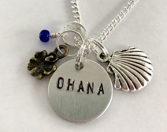 Lilo & Stitch Inspired Necklace - "Ohana"