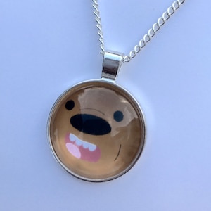 We Bare Bears Inspired Fan-Made Grizzly Necklace image 1