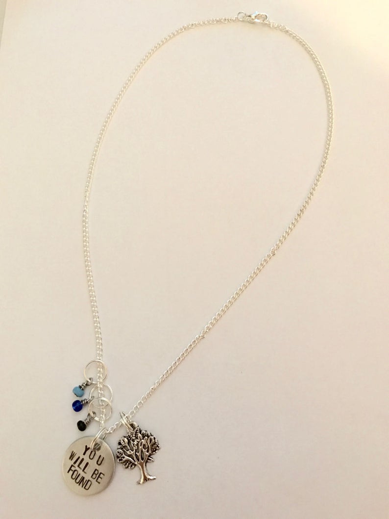 Dear Evan Hansen Inspired Hand-Stamped Necklace You Will Be Found image 2