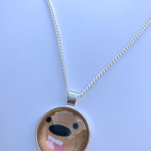 We Bare Bears Inspired Fan-Made Grizzly Necklace image 3