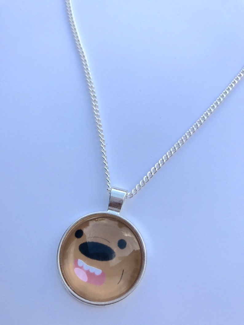 We Bare Bears Inspired Fan-Made Grizzly Necklace image 3