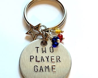 Two Player Game Keychain  Inspired by Be More Chill