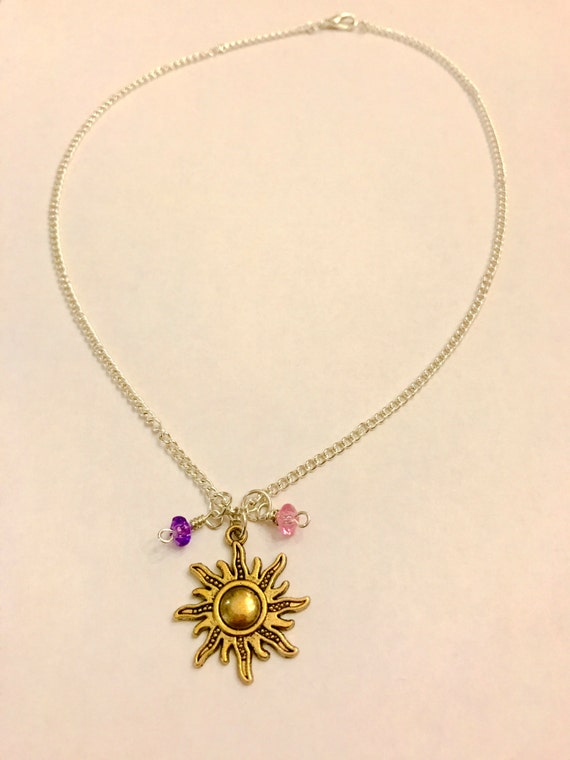 Jinghua Diamond Disney Princess Series Tangled Diamond Necklace - Shop  emperor-diamond Necklaces - Pinkoi