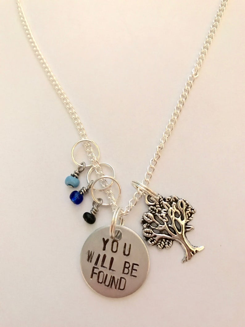 Dear Evan Hansen Inspired Hand-Stamped Necklace You Will Be Found image 1