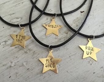 Hand-Stamped Hamilton Necklace (four styles to choose from)