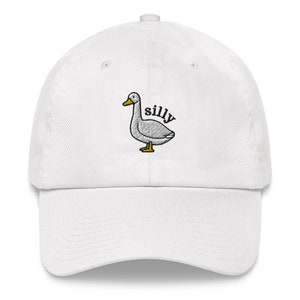 Silly Goose Hat, Silly goose dad hat, silly goose embroidered hat, goose hat, untitled goose, goose game, silly goose