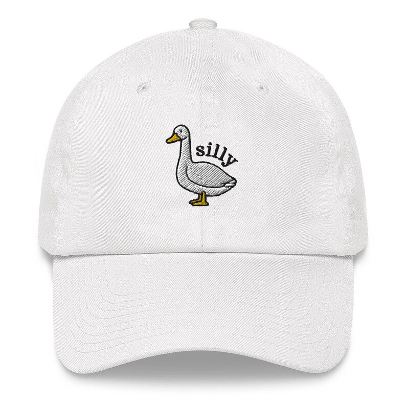 Silly Goose Hat, Silly goose dad hat, silly goose embroidered hat, goose hat, untitled goose, goose game, silly goose