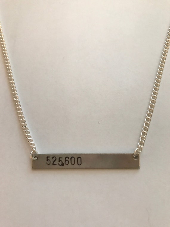 In The Heights Broadway Musical 96,000 Hand Stamped 1 Inch Aluminum Necklace