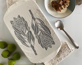 Dish and Casserole Cover Rectangle Protea Print cloth cover for a casserole dish