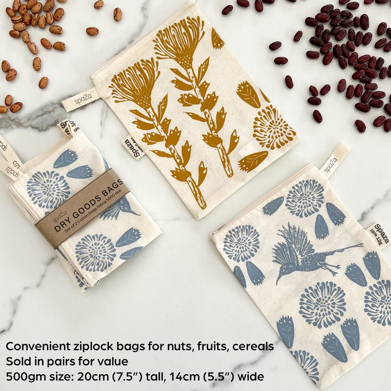 Dry Goods Bags: Set of 2 | refill shopping essential