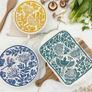 Cotton Dish Cover Set of 3 | Rounds & Rectangle |Sunbird