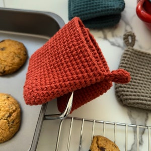 Crochet Potholder Pinch Oven Mitt Thick Cotton Heat Resistance, Gifts for Men.