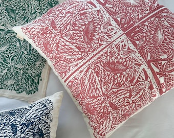 Cotton Pillow Cover 24” | Euro Cushion Cover | Bedroom Lounge Decor | 60cm | Pink, Blue, Teal