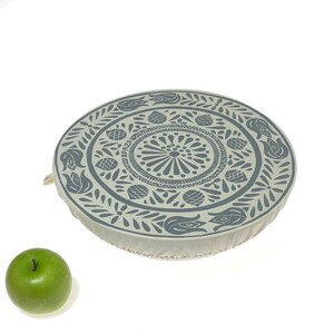 Dish and Bowl Cover Large Safari Print salad bowl cover breathable cotton cover for food. image 3