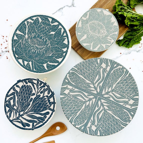 Organic Cotton Bowl Dish Cover Set