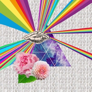 All Knowing Yoni - Psychedelic Blotter Art