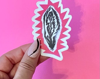 Pink Vulva Vagina Yoni Sticker