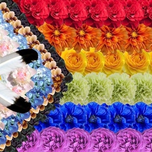 Floral Pride Flag LGBTQ2SIA+ Sticker
