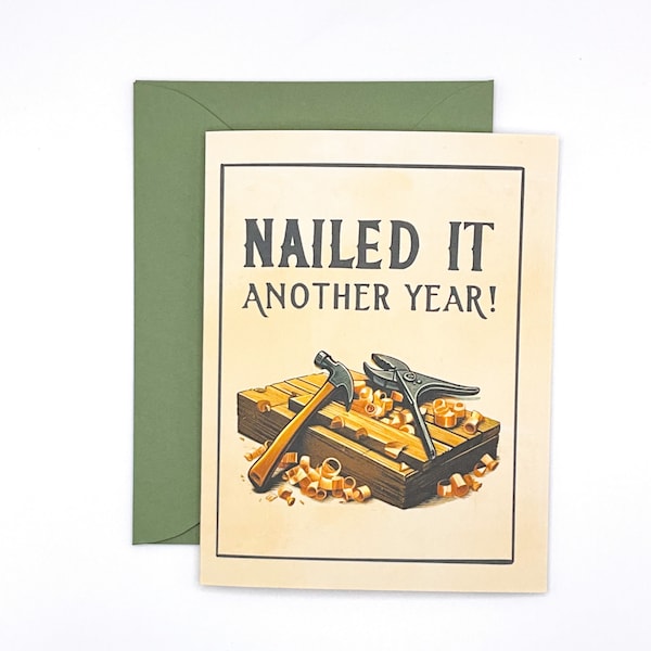 Birthday Card for Woodworker Etsy