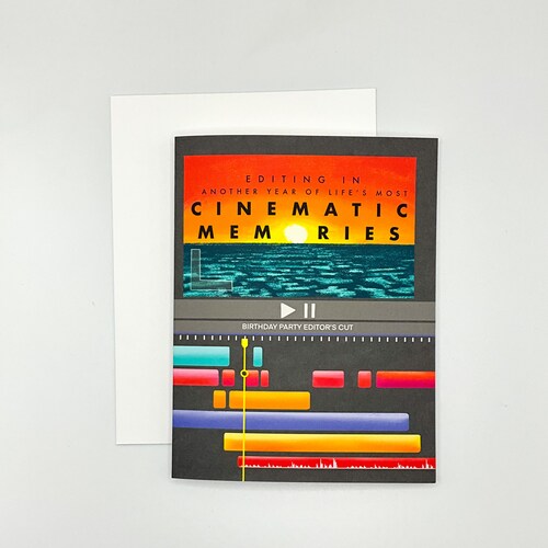 VIDEOGRAPHER Birthday Card, perfect for content creator, youtuber, filmer, video editor