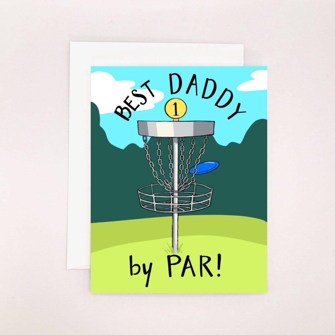 Best Daddy by Par Funny Father's Day Card Disc Golf - Etsy