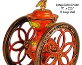 Vintage Coffee Grinder Laser Cut Out Reproduction Sign 17 quot x22.5 quot RG8606S