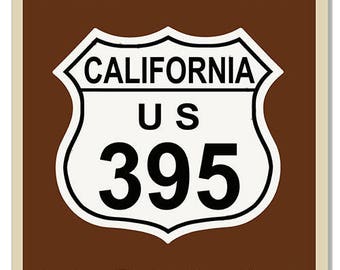 Highway 395 Sign Etsy