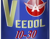 Veedol Motor Oil Can Reproduction Gas Station Metal Sign 12x18 RVG250
