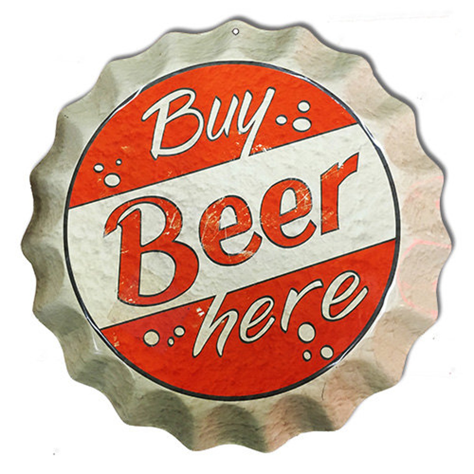 Buy Beer Here Bottle Cap Sign 14 Round Sign RG8051 | Etsy