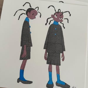 Blue - Riso Print