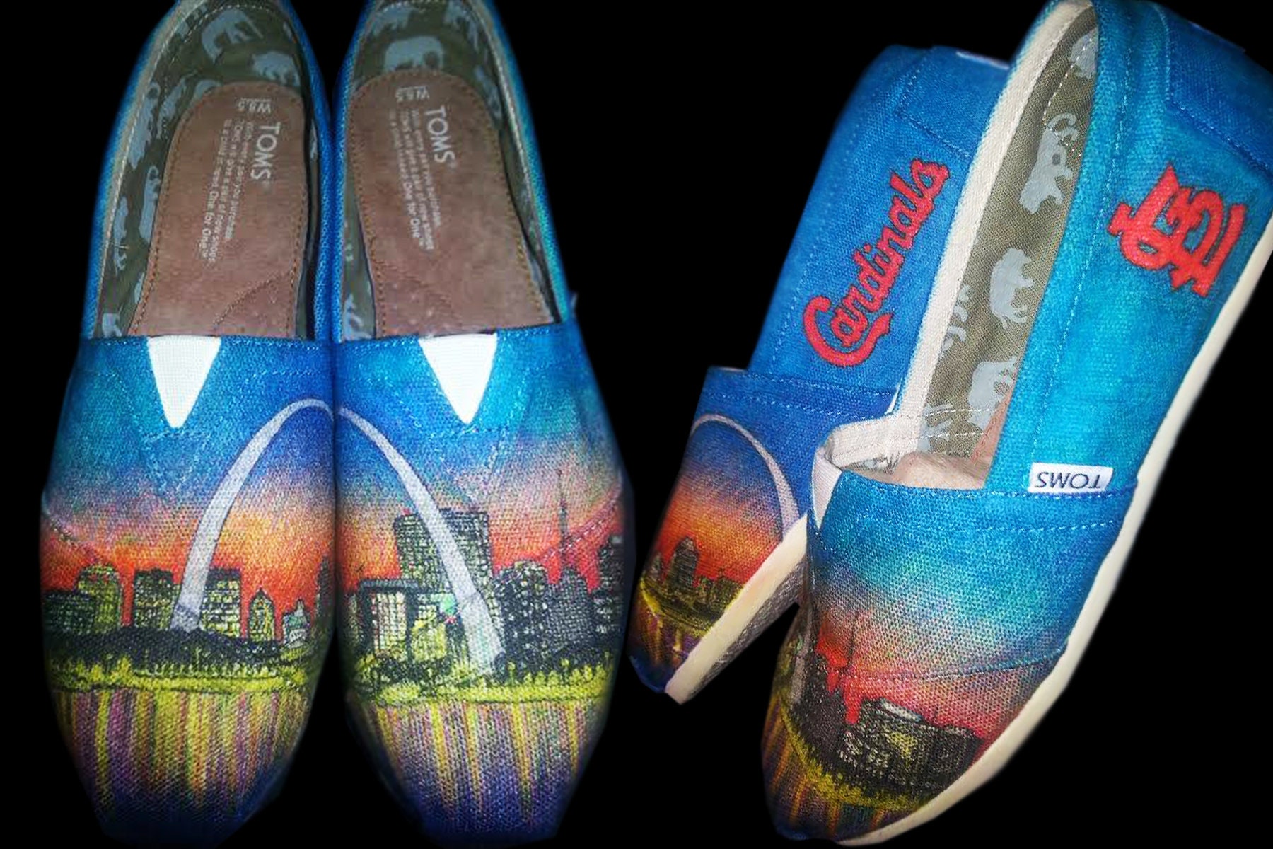 Hand Drawn, Custom Shoes, Custom Art, Handmade, Sharpie Ink, Unique ...