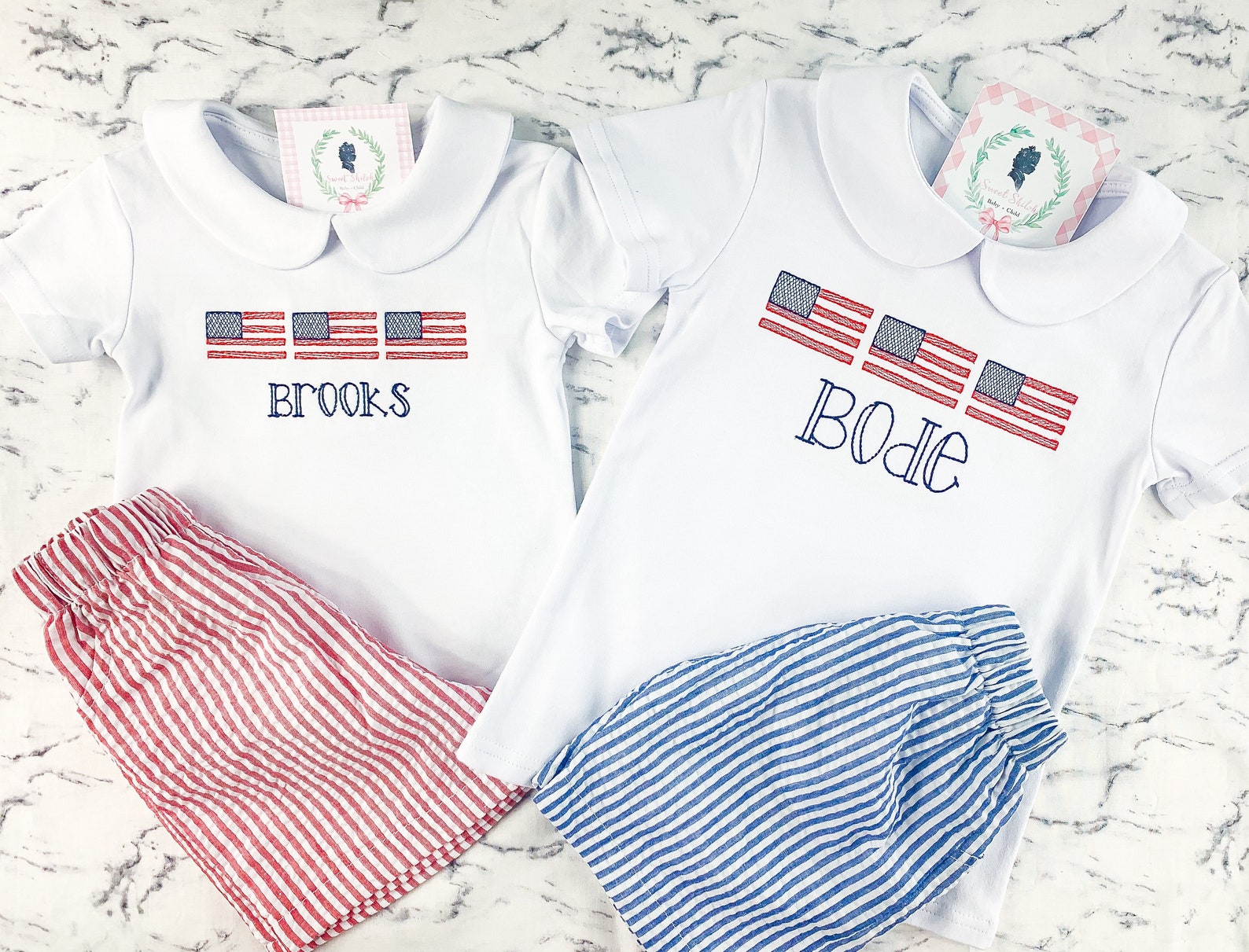 Boys Independence Day Set Flag 4th of July Outfit Baby Boy - Etsy Denmark