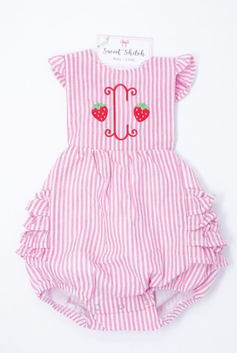 Mayoral Red Strawberry Print Romper Set main image 1