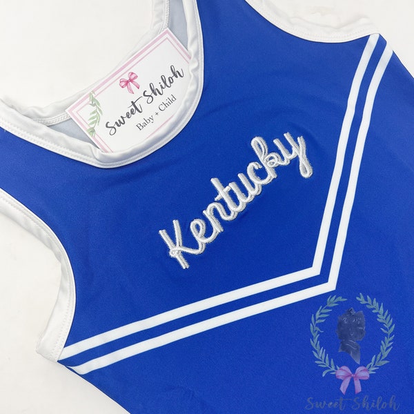 Baby Wildcat Cheer Outfit, Kentucky Baby Cheer Uniform, Baby Girl Kentucky Outfit, Game Day Wildcat Outfit, Baby Girl UK Cheer Uniform
