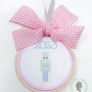 Nutcracker Christmas Ornament, Personalized Christmas Ornament, Children’s Nutcracker Ornament, Monogrammed Ornament, Embroidered Ornament