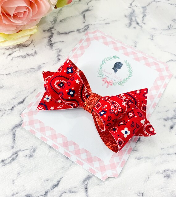 red baby bandana