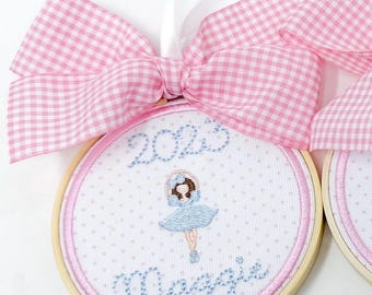 Nutcracker Dancer Ornament, Personalized Christmas Ornament, Children’s Nutcracker Ornament, Ballerina Ornament, Embroidered Ornament