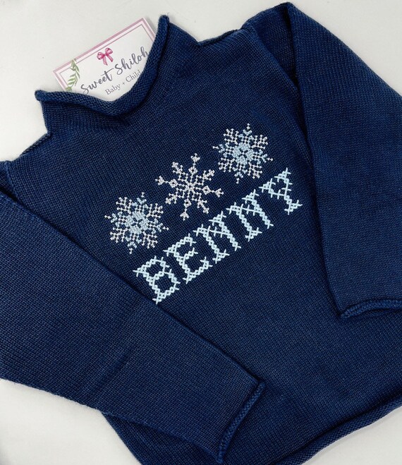 Buy Boys Monogrammed Blue Sweater Blue Sweater for Boys Boys