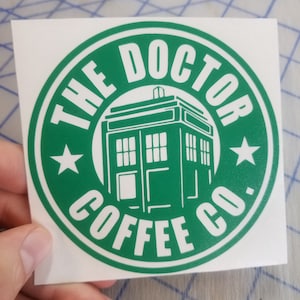 Dr Who Inspired decal.. Tardis decal.. The Doctor decal.. The Doctor Tardis decal