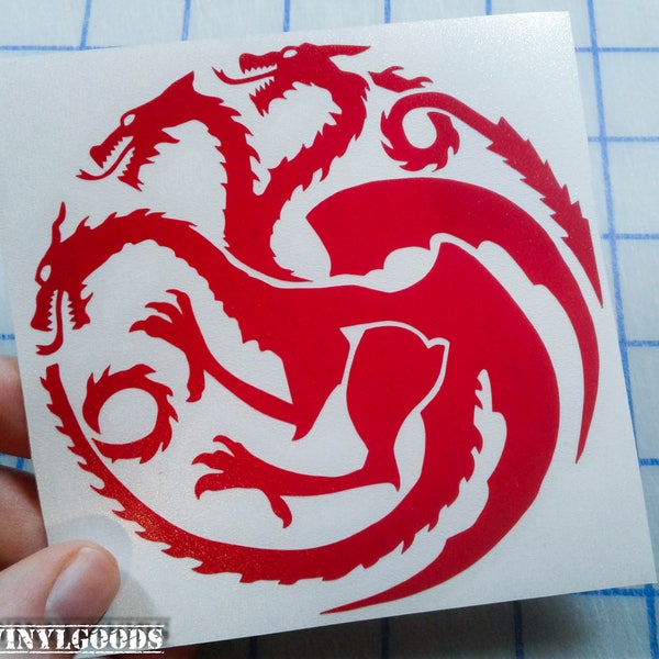 Targaryen decal.. House Targaryen decal.. Targaryen sticker..